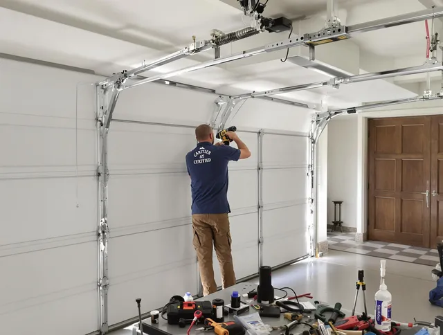 Cerritos Garage Door Repair certified technician performing precision garage door repair in Cerritos