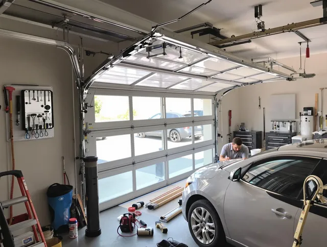 Garage door noise reduction service by Cerritos Garage Door Repair in Cerritos