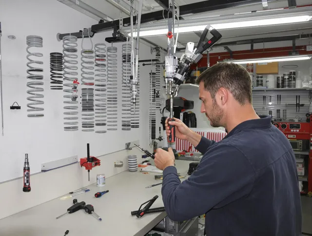 Cerritos Garage Door Repair safety certified technician performing precision spring replacement in Cerritos